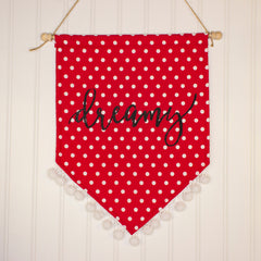Patterned pennant banner