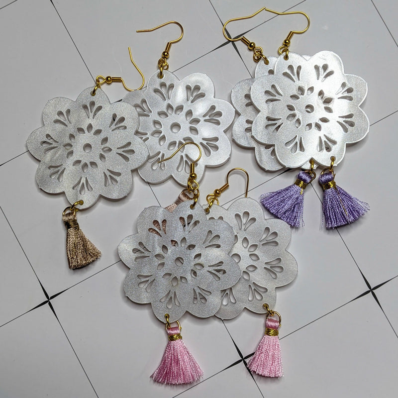 Papel Picado Round Earrings