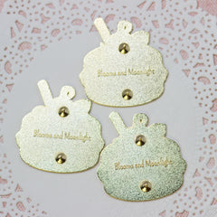 Blooming Macaron backs with logo stamps